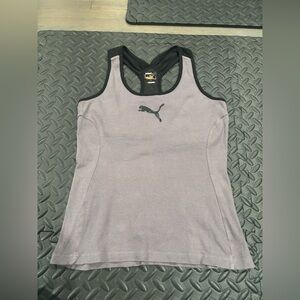 434. Puma Light Gray Tank with Black Trim